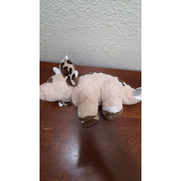 Ganz Triceratops Plush Toy Dinosaur 11" Beige & Brown Stuffed Animal - Picture 3 of 7